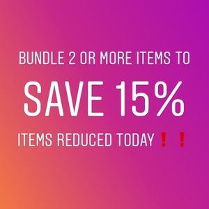 Bundle 2 Items / 15% discount